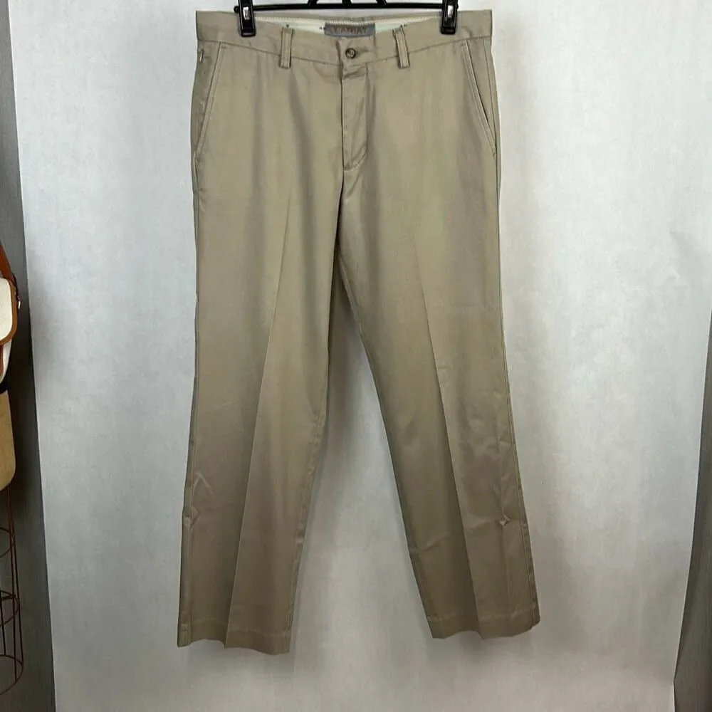 Ariat Mens Performance Khaki Pants Chinos Sz 33x32 (L0547)